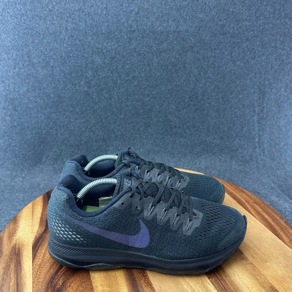 Nike Womens Sz 8.5 Zoom All Out Black Running Shoes Lace Up Low Top 878671-011